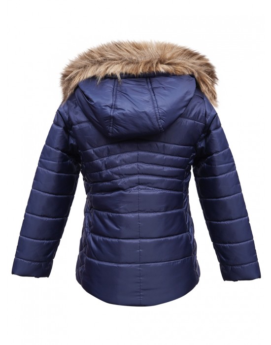 Girls  Quilted jacket blueberry
